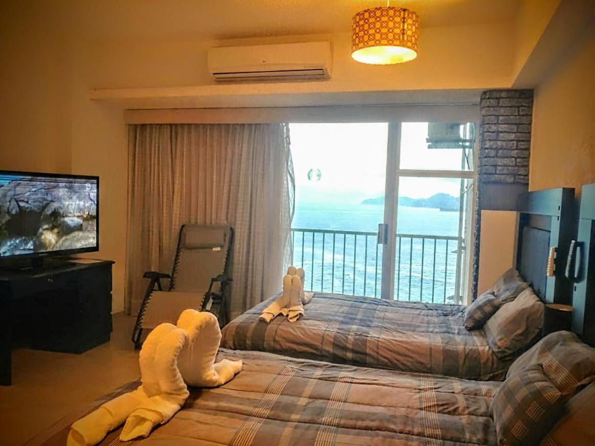 Suite En Torres Gemelas A Pie De Playa 611 Acapulco Exterior foto