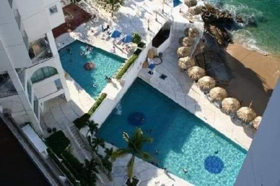 Suite En Torres Gemelas A Pie De Playa 611 Acapulco Exterior foto