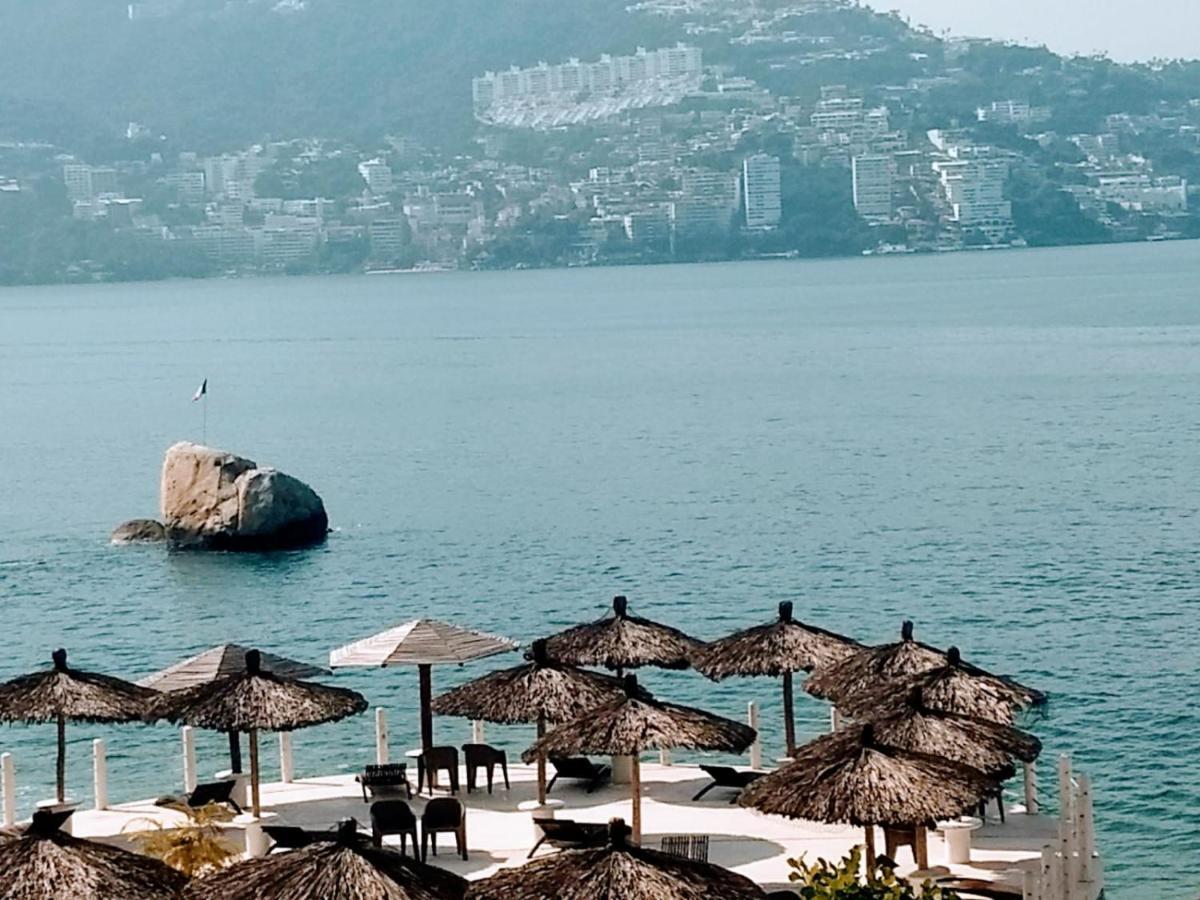 Suite En Torres Gemelas A Pie De Playa 611 Acapulco Exterior foto